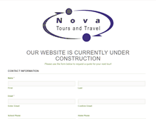 Tablet Screenshot of novatours.com